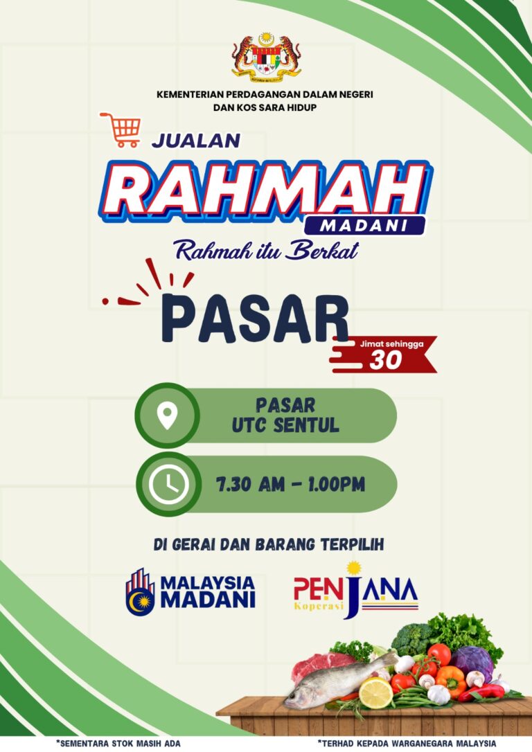 POSTER JUALAN RAHMAH UTC SENTUL